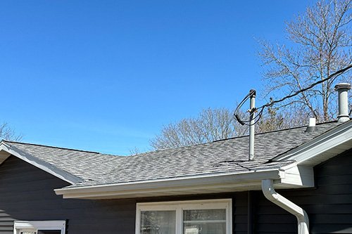 Photo of roofing work.