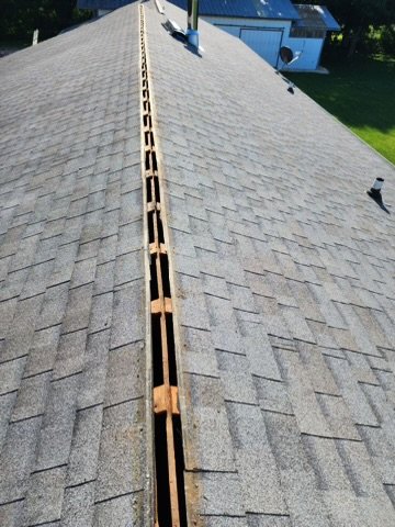 Photo of roofing work.